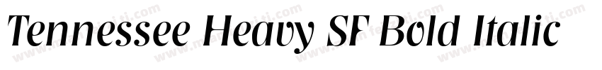Tennessee Heavy SF Bold Italic字体转换